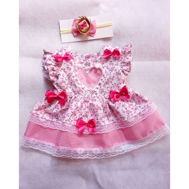 Vestido de festa para store bebe de 3 meses