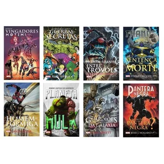 Kit 8 Livros Marvel - Edição Capa Dura