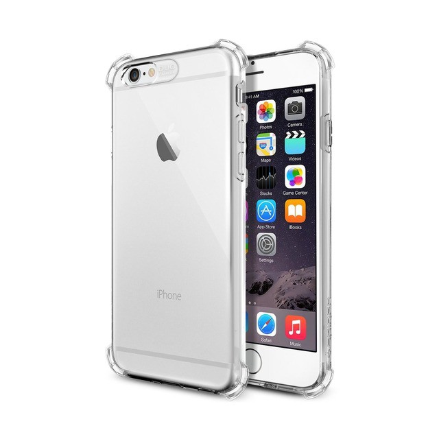 Capa iPhone 6s Plus Transparente com Borda Colorida – World Acessórios