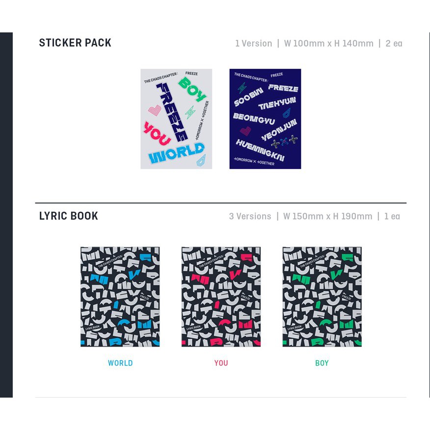 TXT Album - THE CHAOS CHAPTER : FREEZE | Shopee Brasil