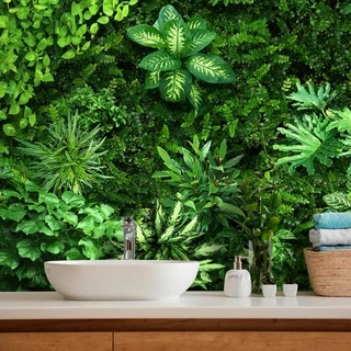 Papel de Parede Personalizado Jardim Vertical Comigo-Ninguém-Pode