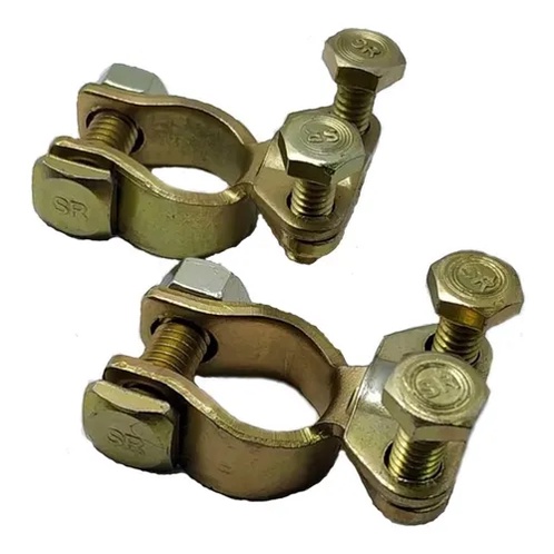 Kit 2 Terminais De Bateria Universal Para Carro Conector Bateria Automotiva Sapão para ligar alimentação negativa ou positiva do veículo