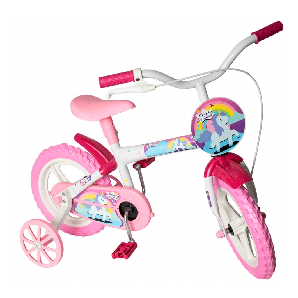 Bicicleta Aro 12 Infantil Feminina Styll Rainbow Unicórnio | Shopee Brasil