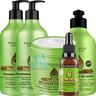 Kit Moringa Oil Facinatus Profissional Cachos Fortes e Definidos