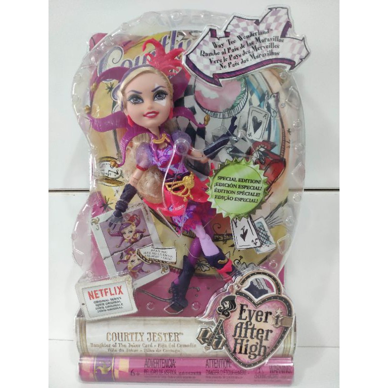 Boneca Ever After High No País das Maravilhas Courtly Jester