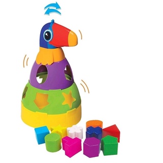 Joguinhos de Bolsa Empilhe os Tucanos Babebi Brinquedo Infantil de