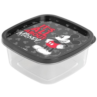 POTE DE PLASTICO QUADRADO COM TAMPA MICKEY 1,1L