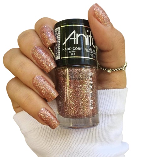 Esmalte Anita Glitter 382 Hard Core 10ml Shopee Brasil 9135