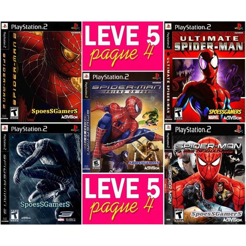 Coleção de Jogos Homem Aranha Ps2 - Play 2