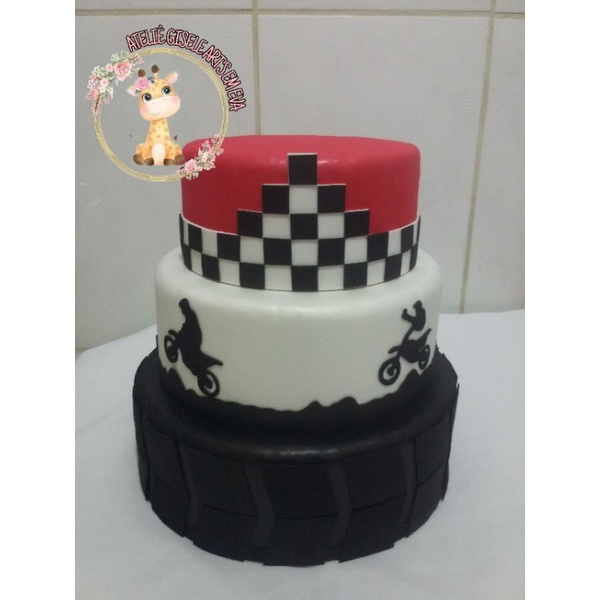 Feh Personalizados - Topo de bolo Motocross para os 2 aninhos do João 🤎 .  . . #topodebolomotocross Bolo @ritinhabolosedoces