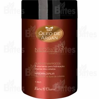 Máscara Óleo de Argan Natu Charm Cosméticos Nutrição Profunda