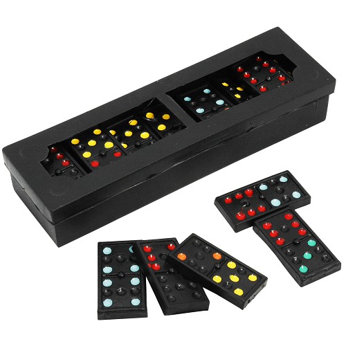 Dominó Simples Preto Jogo Em Casa Preto Plástico