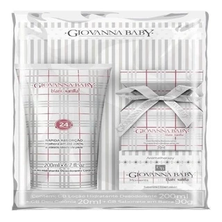 Kit Hidratante Colonia Sabonete Vanilla 48h Giovanna Baby