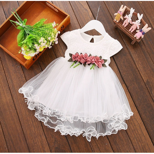 Vestido Branco Bebê Tule Princesa - Baby Mamute - Roupas para bebês e  crianças