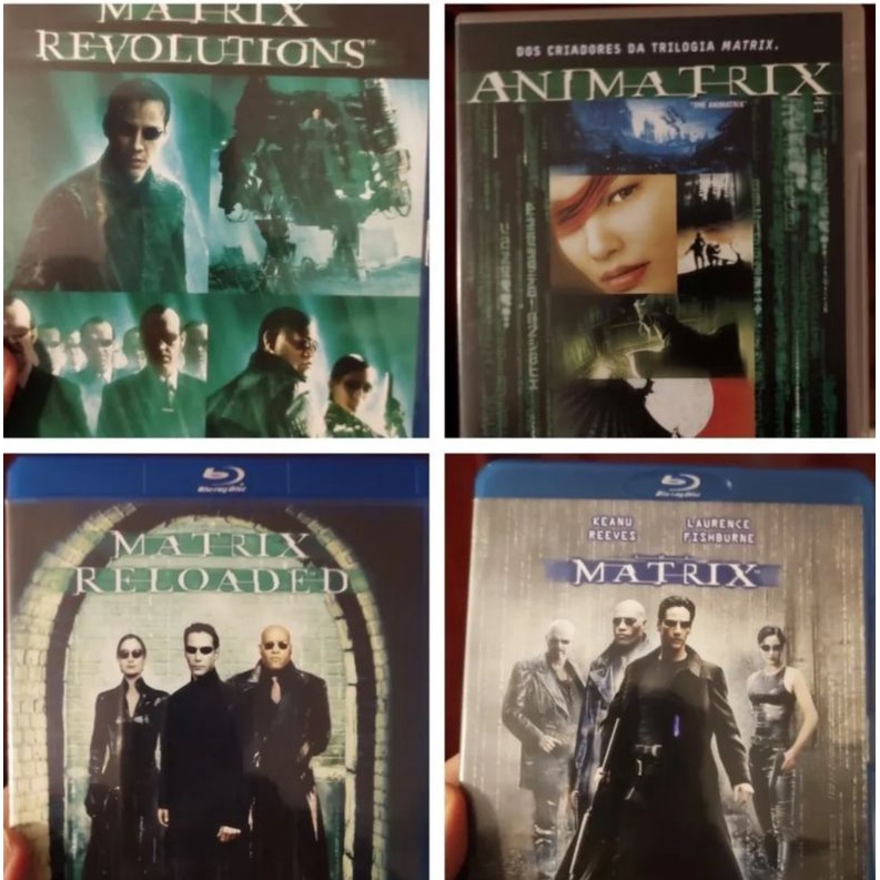 Matrix Coleção - 4 Filmes Originais - 3 Blu Rays e 1 DVD | Shopee Brasil