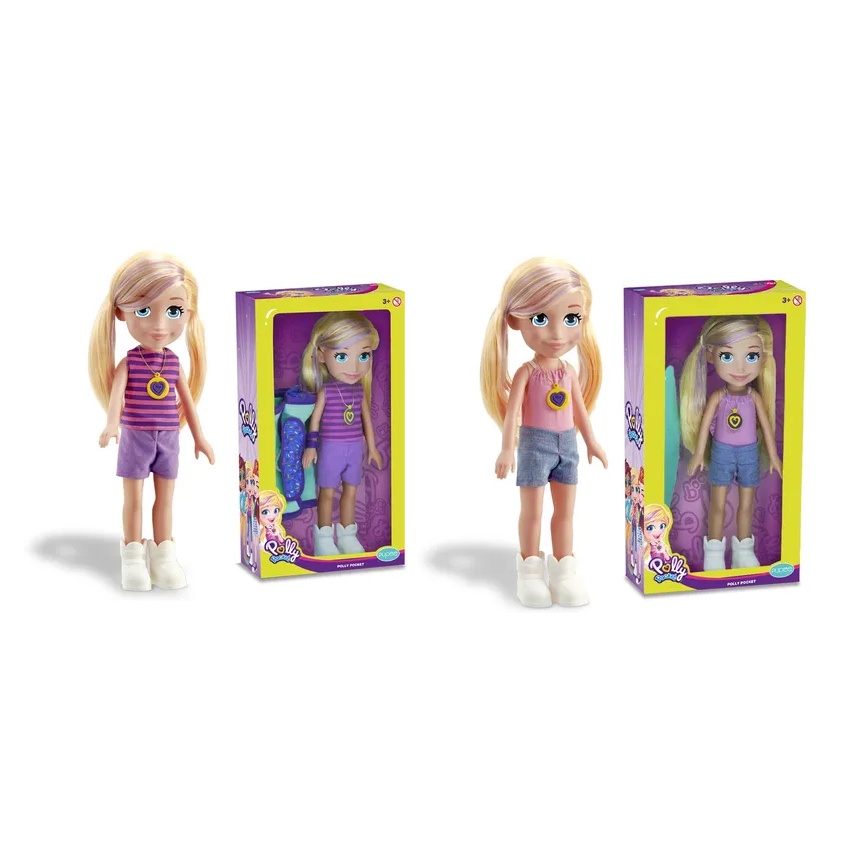 Boneca Polly Pocket Grande Camping/Surf Pupee - Up Brinquedos