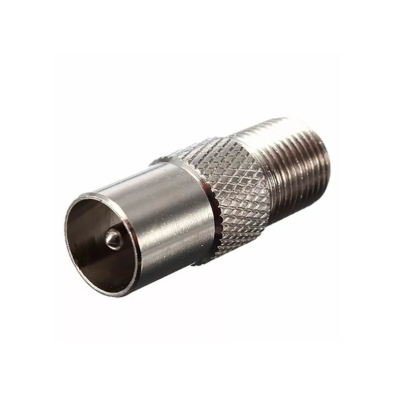 PLUG Adaptador Metal Antena Coaxial Europeu Macho Tv Rf