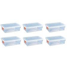 Caixa POTE TAPOEER CONJUNTO 6 PÇS Plástica Com Tampa Bioprática Pleion 2,5l.