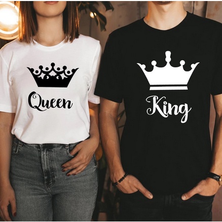 kit camisetas casal de namorados. king queen