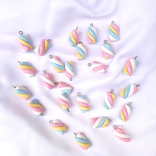 Kit Com 10 Pingentes Divertidos De Marshmallow/ Cookies/ Cogumelos