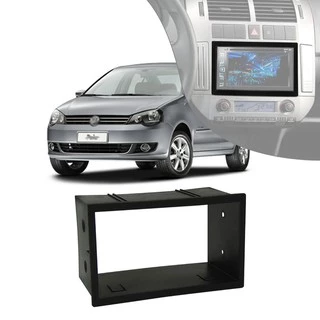 Moldura Dvd Multimídia 2din Polo Hatch Sedan 2003 2004 2005 2006 2007 2008 2009 2010 2011 2012 2013
