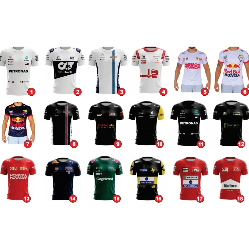 Promoçao Kit 3 Camisetas Corrida F1 Dryfit