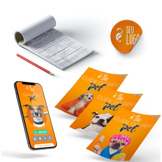 Combo de Produtos Merchandising Para Pet Shop Starter