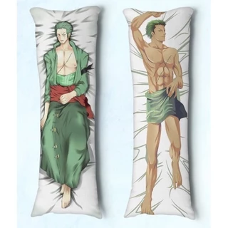 Travesseiro de Abraçar Body Pillow Dakimakura Tam 90X30 One Piece Zoro 01