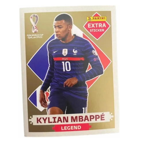 Figurinha Kylian Mbappé Legend Prata Extra Stricker