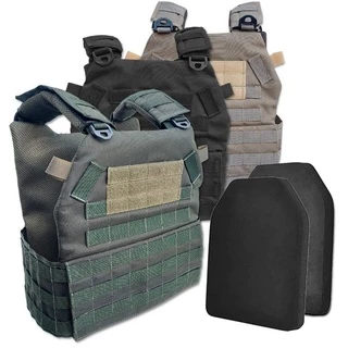 Combo Colete Airsoft Plate Carrier SHOOTER Basic + 2 Placas