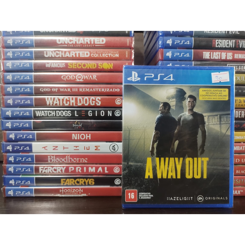 Jogo A Way Out - PS4 - Mídia Física - Ea Games - Jogos de Ação - Magazine  Luiza