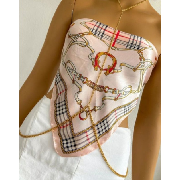 Body Chain/ Colar de Corpo Banhado/Praia/Piscina banhado à ouro ...