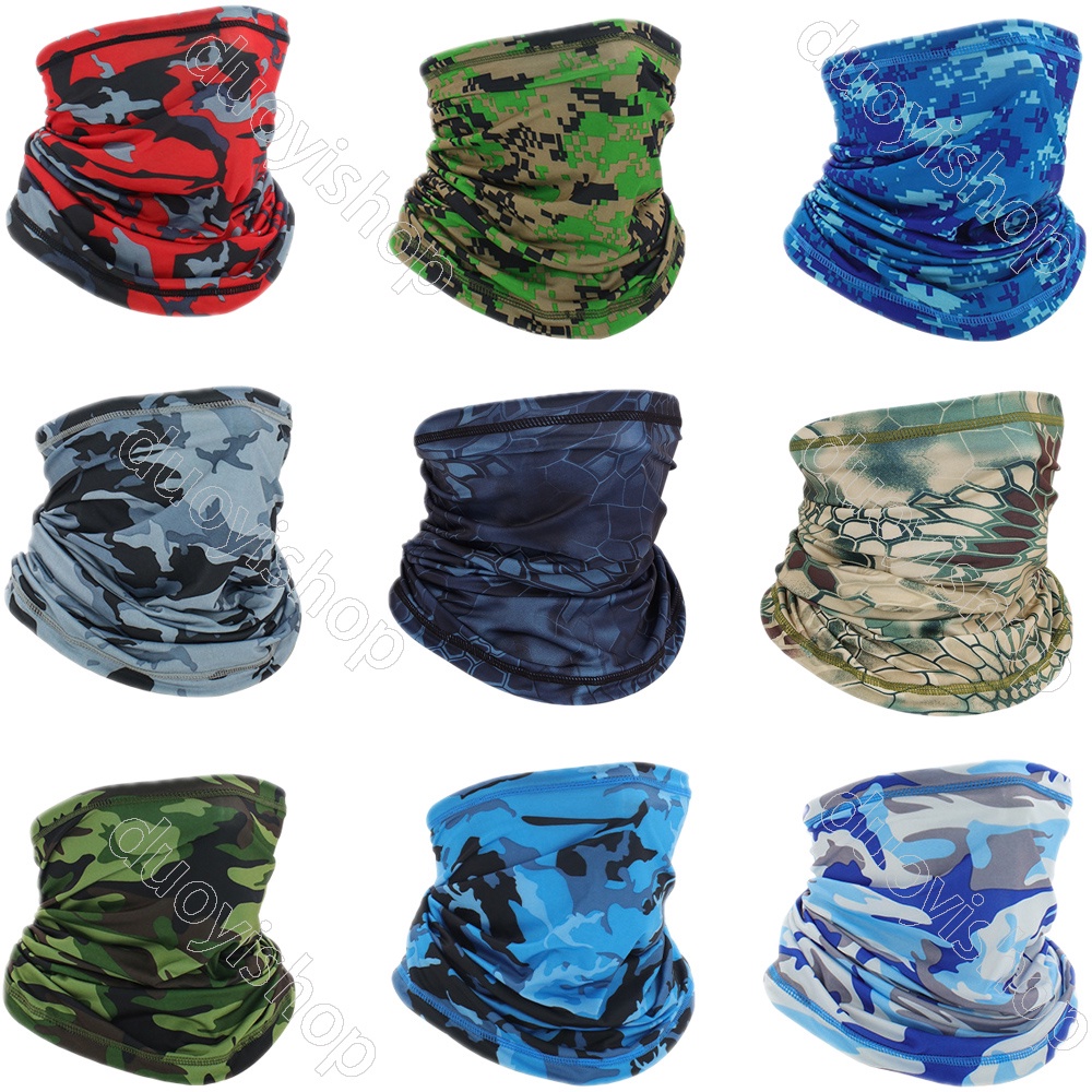 9 Pezzi Maschera Viso Protezione UV Solare Raffreddamento Collo Ghetta - Foto 11