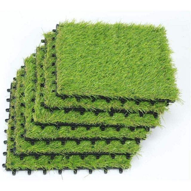 4 Placas 30x30 Deck Encaixe Grama Artificial Luxo Decoracao