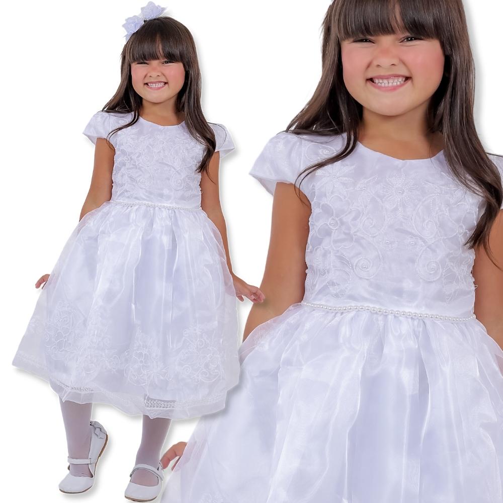 Vestido batizado infantil 4 sales anos