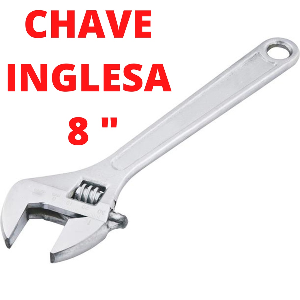 Chave Inglesa 8 - 250mm - Abertura máx; 30mm – Music Stage