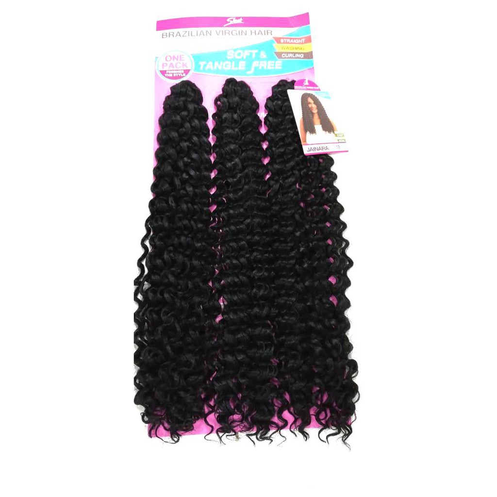 Cabelo Bio Fibra Brazilian Virgin hair Jainara 260g Crochet Braid