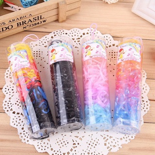 Kit até 1000 unidades elástico de cabelo borrachinha de cabelo silicone linguinha colorido grande e pequenos.