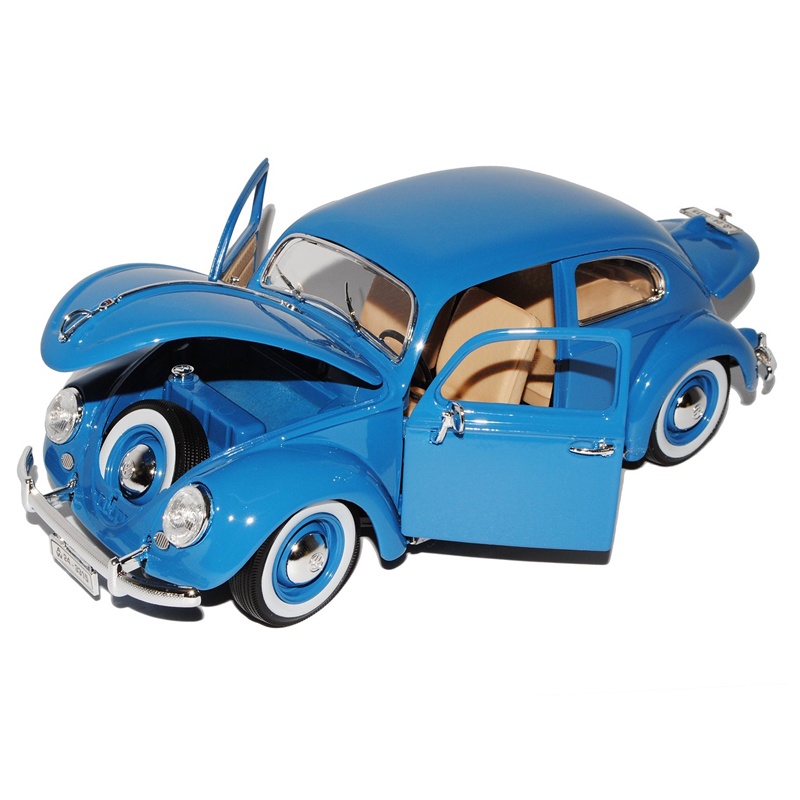 Bburago VW Kafer-Beetle 1955 Fusca Azul 1:18 | Shopee Brasil