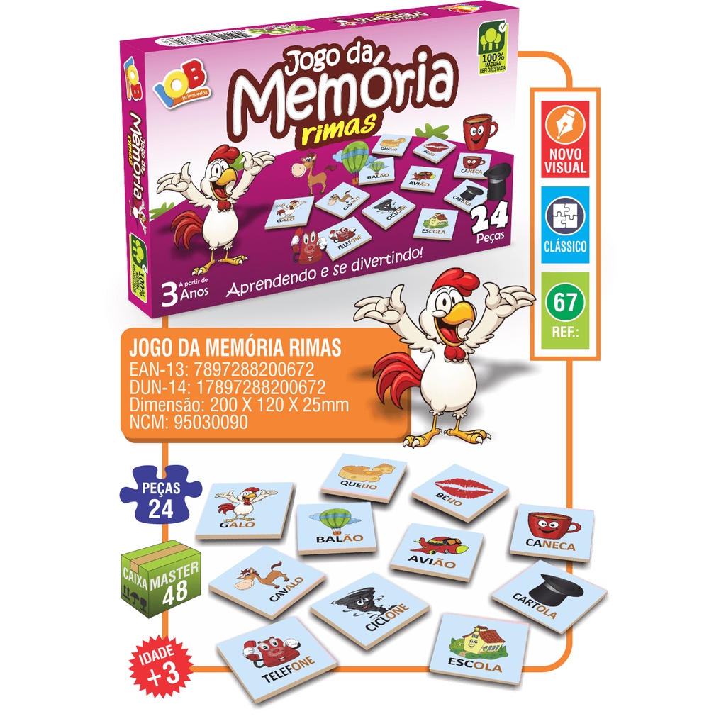 Jogo da Memória Rimas