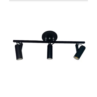 Trilho Spot Tubinho Triplo Preto ( 3 lampadas)