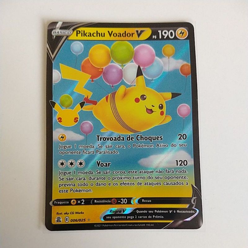 Pikachu Voador VMAX, Celebrações, Banco de Dados de Cards do Estampas  Ilustradas