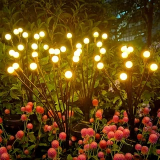 12/10LED Luzes Solar Firefly Solares Ao Ar Livre À Prova D