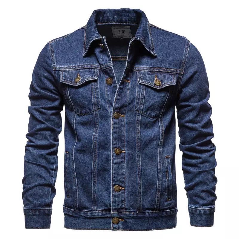 Jaqueta Jeans Masculina Moda Elegante Resistente Luxo Clássica