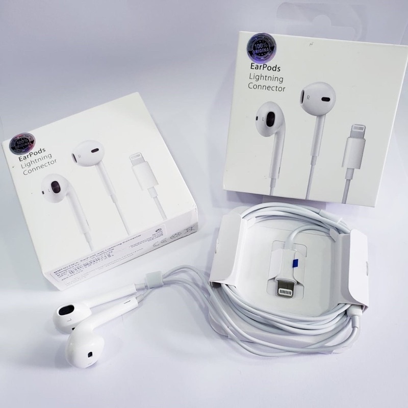 Fone De Ouvido Apple Earpods Conector Lightning Branco Original