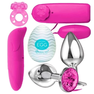 Kit Sex Shop Plug Anal Aço Inox Jóia + Vibrador Bullet Controle + Vibrador Golfinho Ponto G + Egg Ovo Masturbador Masculino + Anel Peniano Vibro em Oferta na Shopee