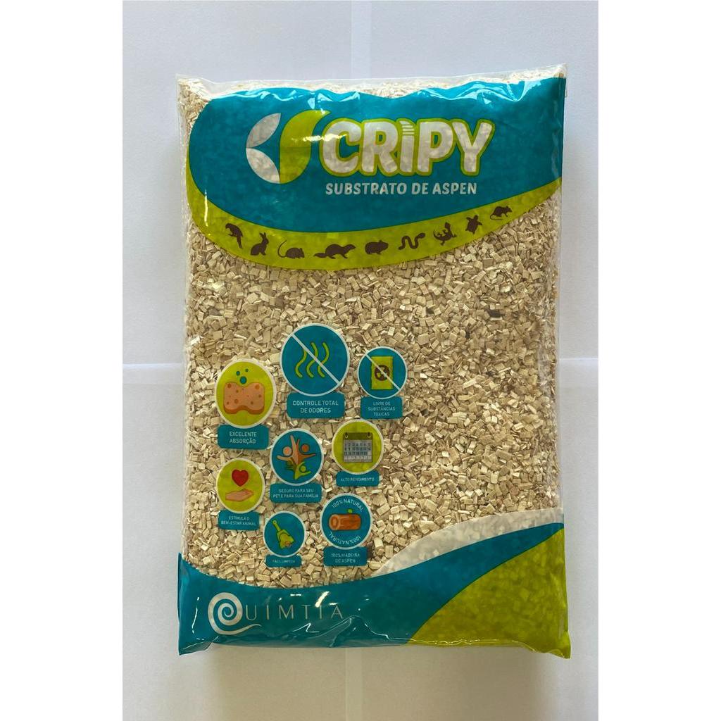 Quimtia Cripy Substrato Aspen (repteis, Cobras, Roedores) 500g