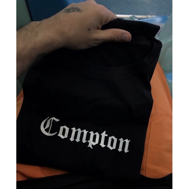 Camiseta 100% algodão Compton Straight Outta Compton NWA | Shopee Brasil
