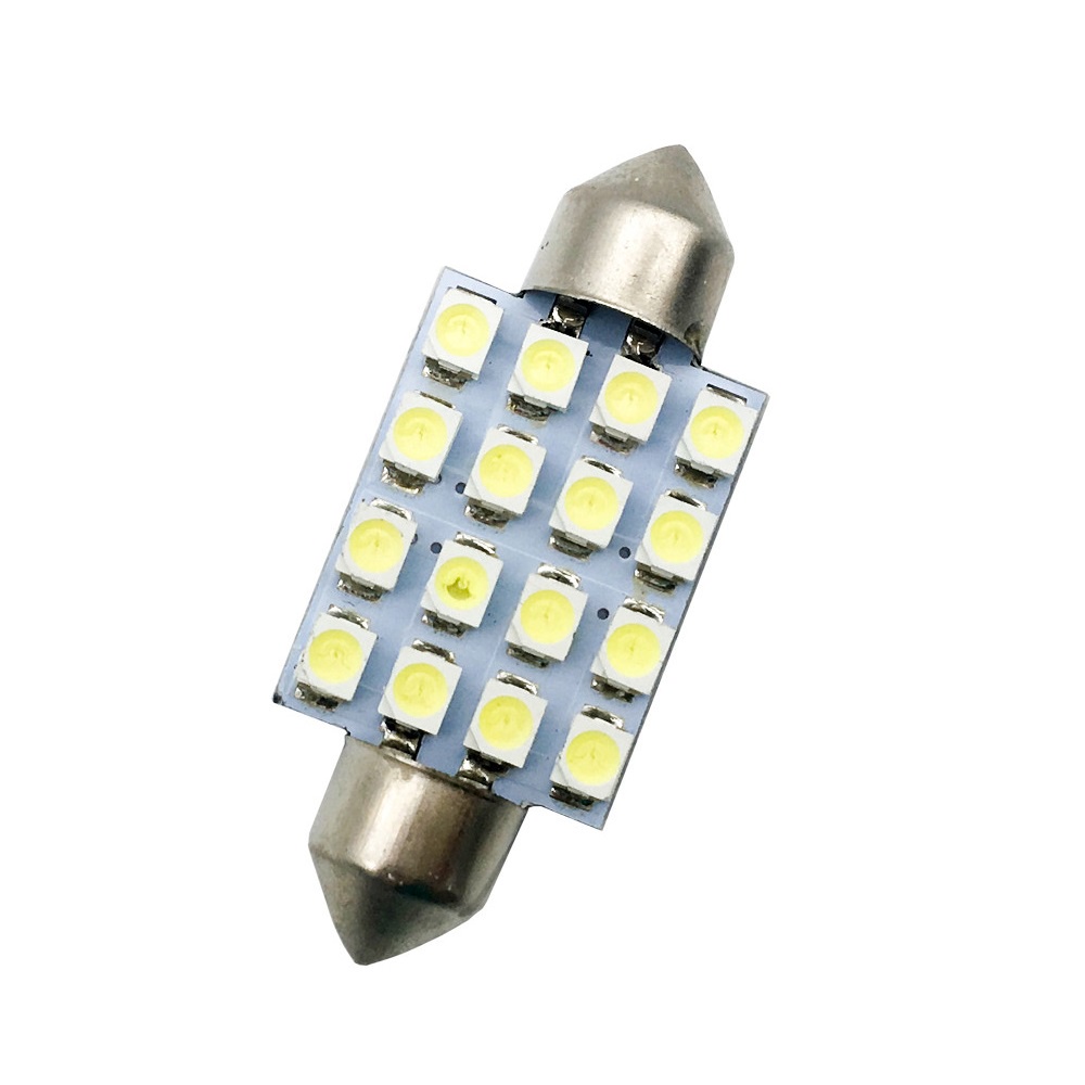 Lampada Led Torpedo 16 Led C5w Branco 12v | Shopee Brasil