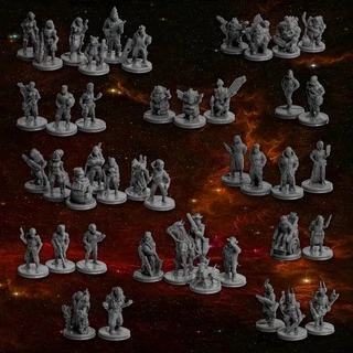 Miniaturas Sci-fi para Stargrave Infinity Starfinder Rpg Cyberpunk Skirmish Wargame Tabletop